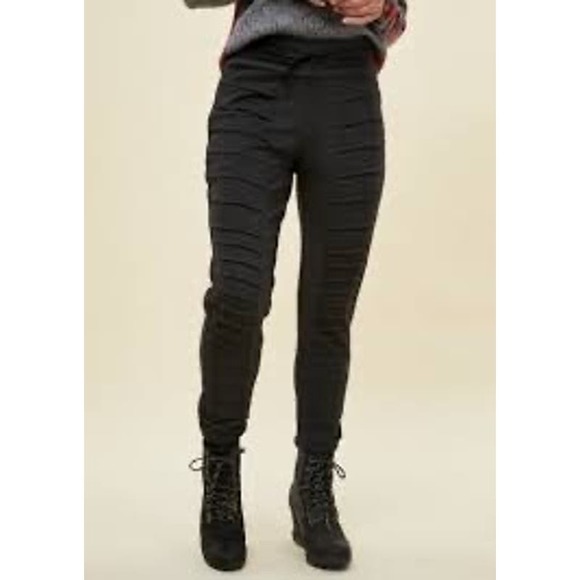 ❄️Krimson Klover Incline‎ Pants Black Ski Snow Straight Pull on drawstring Large - Picture 2 of 8